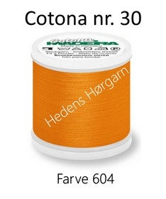 Madeira Cotona Nr. 30 Farve 604 orange